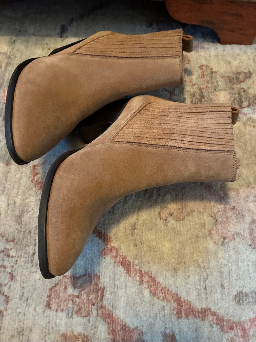 Clark’s Women's Suede Ankle Boots - Tan